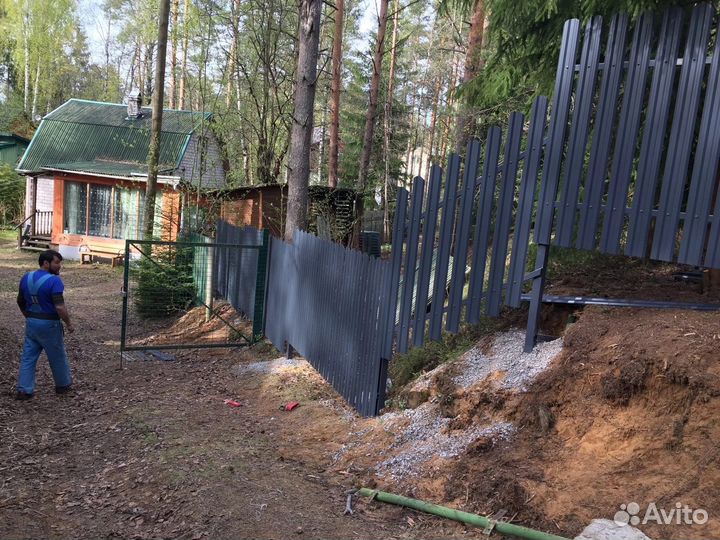 Забор под ключ