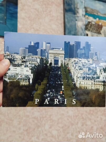 Открытка с Триумфальной аркой, Франция