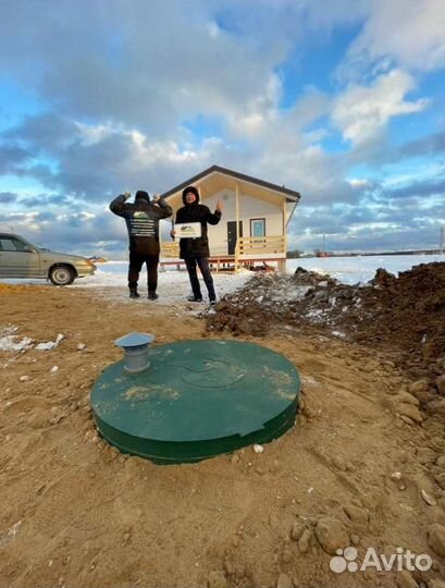 Септик для дома. Монтаж под ключ за 1 день