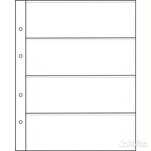 Листы для монет и бон формата Optima