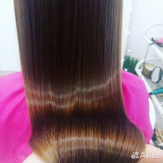 Наращивание волос Кератиновое выпрямление Наноплас