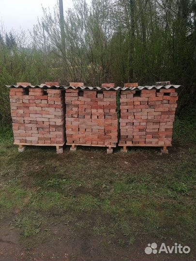 Кирпич красный полнотелый бу