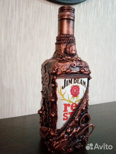 Бутылка в стиле стимпанк