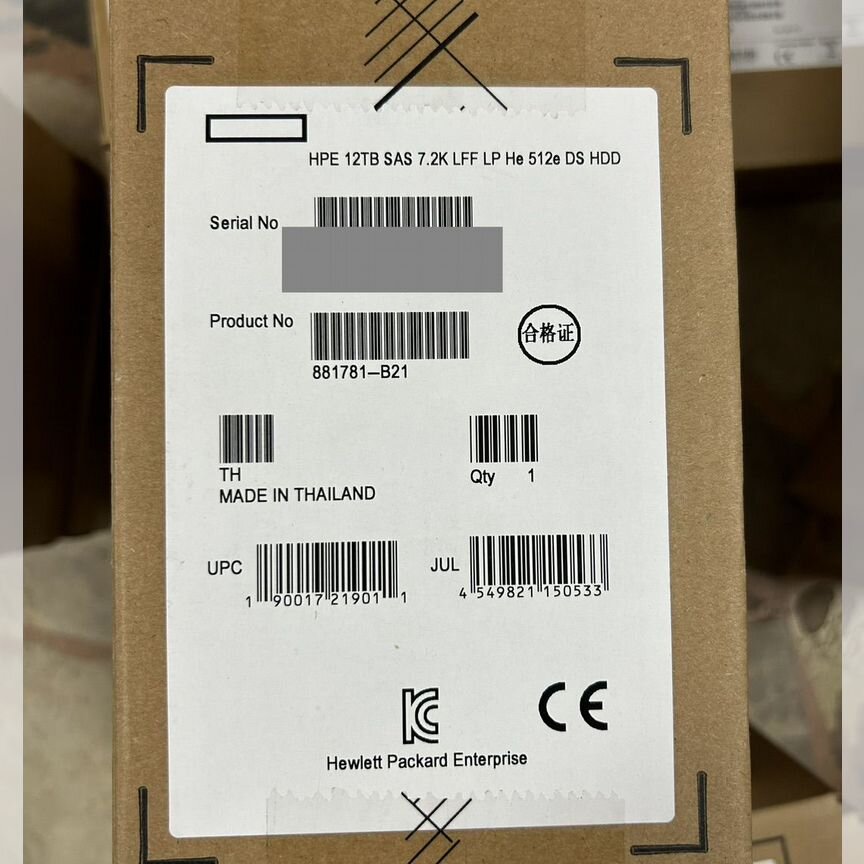 [881781-B21] Жесткий Диск Hp 12tb 882398-001 G10 881781-B21