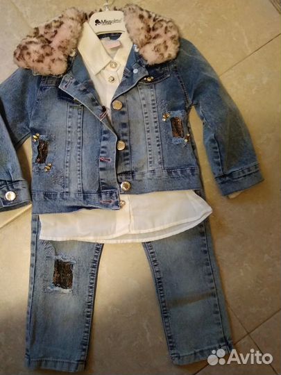 Джинсовый костюм для мальчика