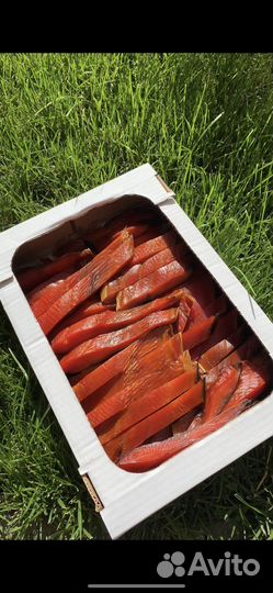 Ломтики красной рыбы х/к