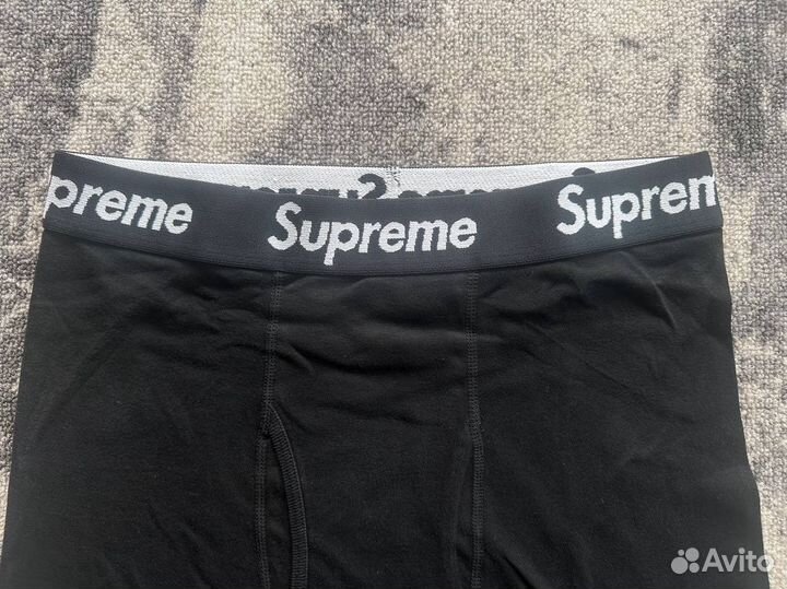 Трусы supreme boxers black