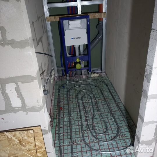 Монтаж отопления, Теплый пол, водоснабжение