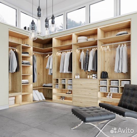 Гардеробная все размеры