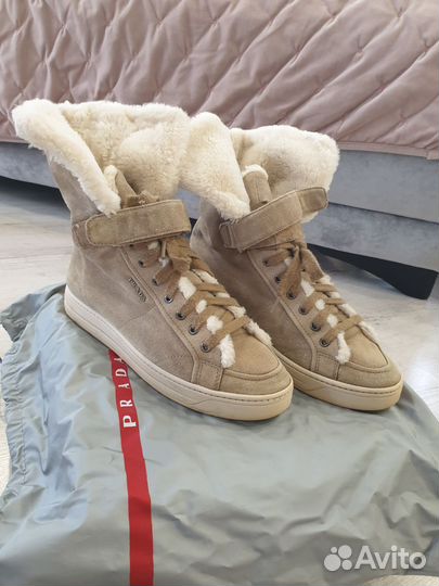 Ботинки зимние prada 37