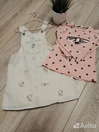 Джинсовый сарафан для девочки 110 116