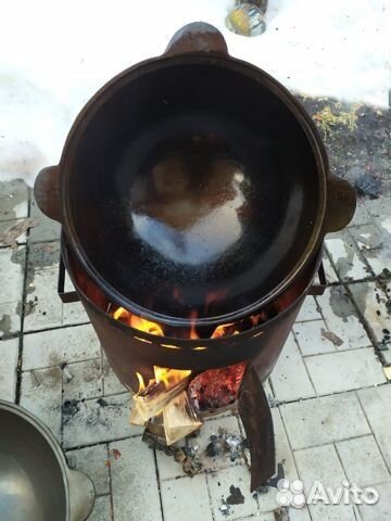 Казан чугунный наманган 22л