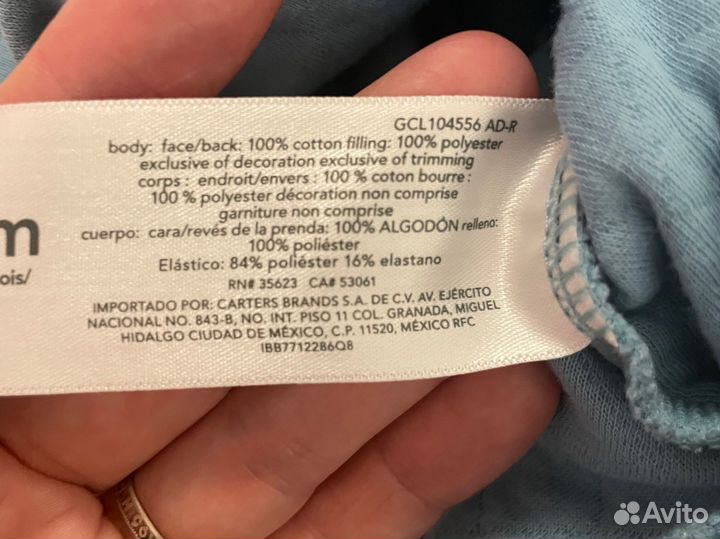 Стеганный комбинезон carters 9мес