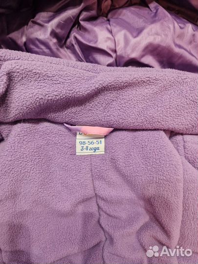 Зимний комбинезон на девочку 98