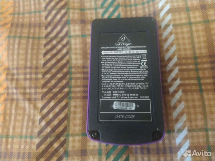 Гитарная педаль behringer BOD400