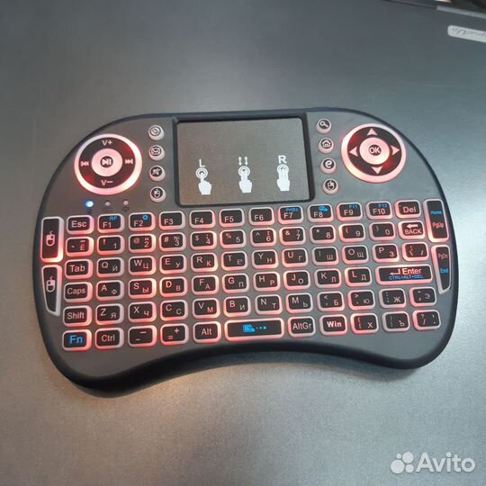 Беспроводная мини клавиатура с подсветкой