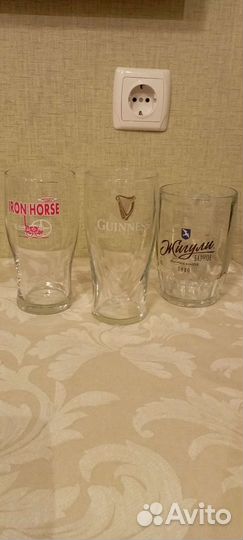 Стаканы и кружка для пива