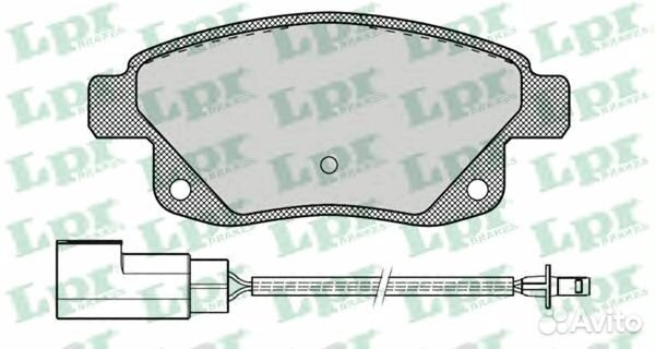 05P1261 Колодки тормозные дисковые