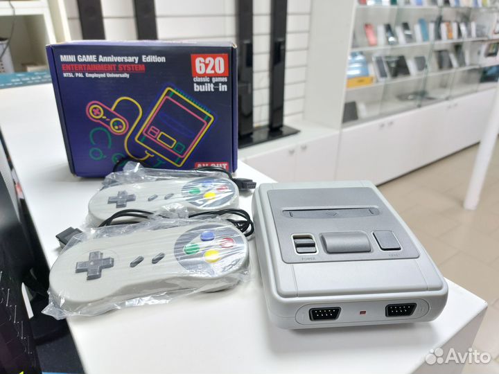 Игровая консоль ретро Super Mini SFC 8bit 620 встр