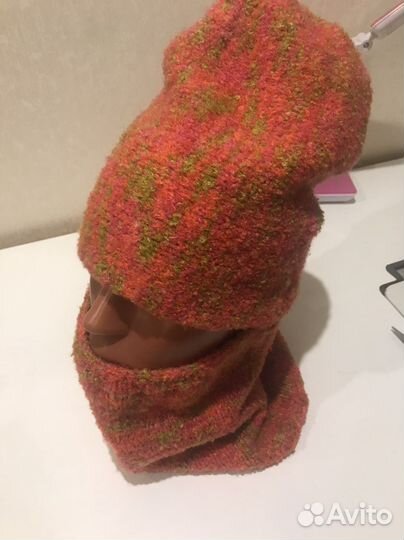 Шапка бини и снуд женские