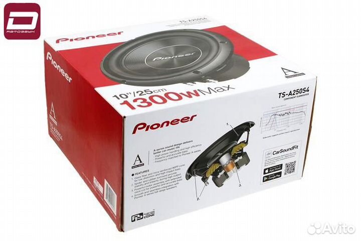 Pioneer TS-A250S4 сабвуфер 10