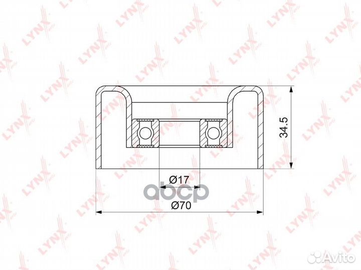 Ролик натяжной приводного ремня PB5130 lynxauto