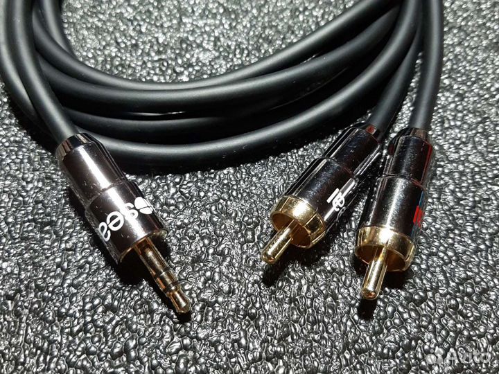 Межблочный кабель mini jack 3.5-2*RCA