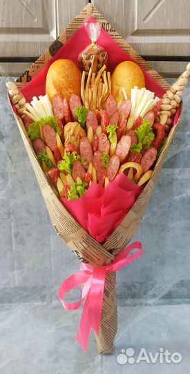 Букет мужской колбасный,сырный