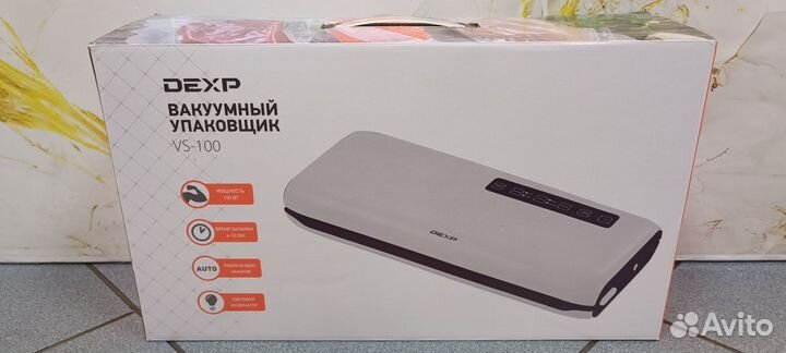 Вакуумный упаковщик для продуктов, Dexp VS-100