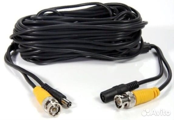 Готовый кабель для видеонаблюдения 25 метров