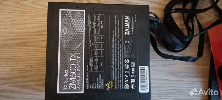 Блок питания zalman zm600-tx