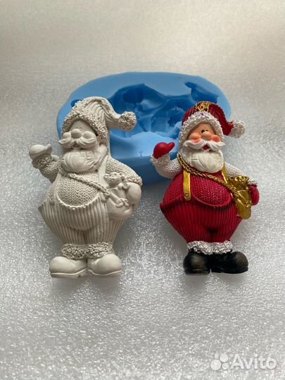 Силиконовый молд Дедушка Мороз или Санта Клаус