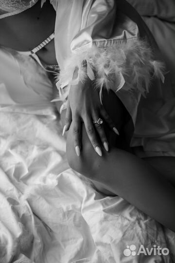 Халат с перьями