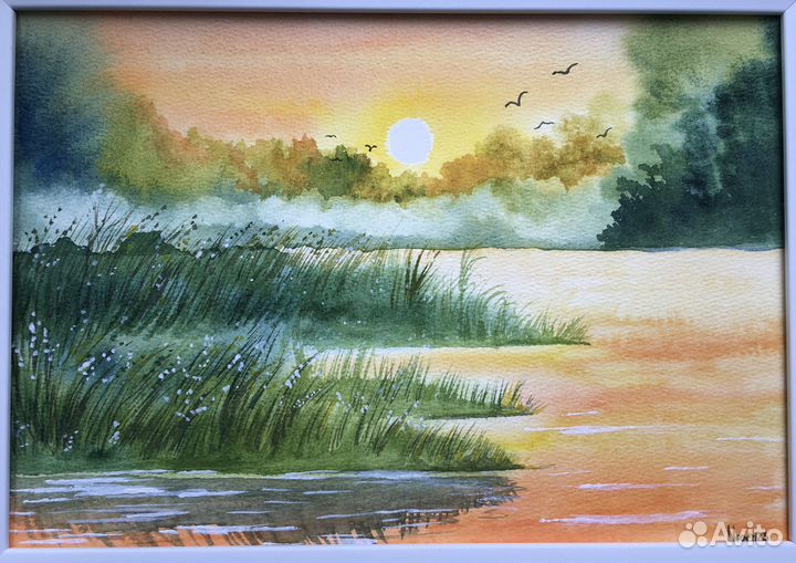 Картина акварелью 