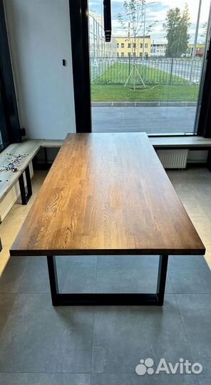 Стол новый лофт из массива дерева