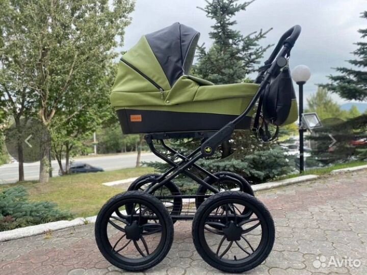 Коляска 2в1 экокожа