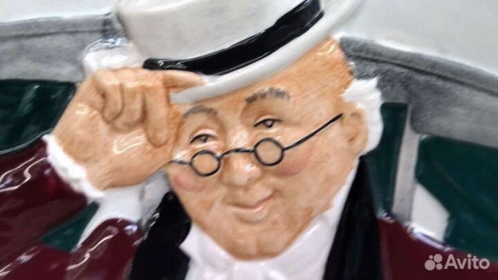 Тарелка Барельеф Оригинальный Тоби Мистер Пиквик