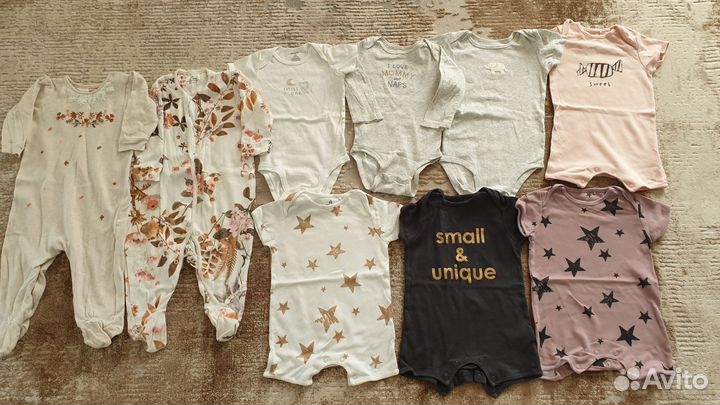 Вещи пакетом на девочку от 0 до 2х лет