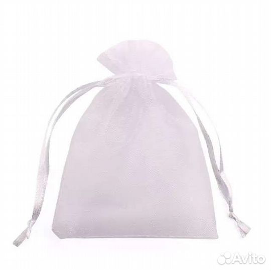 Мешочки из органзы 50шт пакетики 9х12см белые