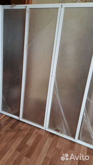 Штора - ширма для ванной раздвижная новая