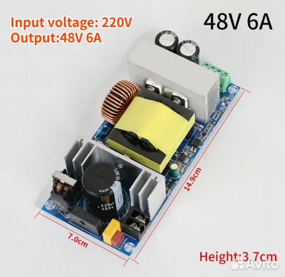 Усилитель (TPA3255) 2.1 bluetooth1200w+блок питан