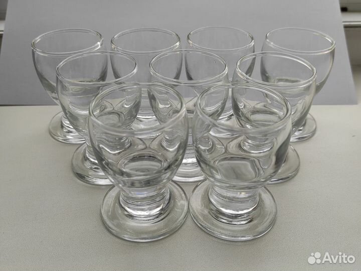 Рюмка стопка стекло 50 мл 9 штук