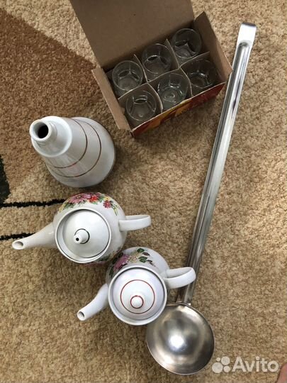 Заварники,графины,стопки,таз