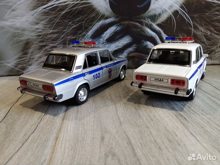 Ваз 2106 полицейский 1:24