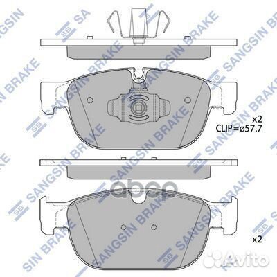 Колодки тормозные sp4024 Sangsin brake