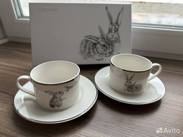 Чайная пара Cozy home Silver Rabbit