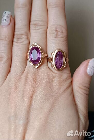 Золотое кольцо СССР 583 с александритом