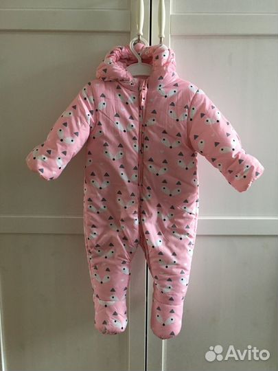 Детский комбинезон весна/осень внутри хлопок, разм