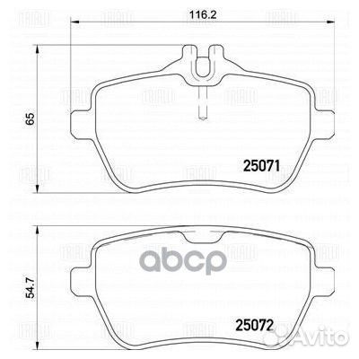 Колодки торм. для а/м Mercedes S (W222) (13) д