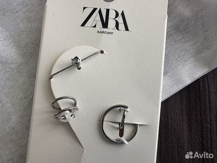 Каффы серьги zara